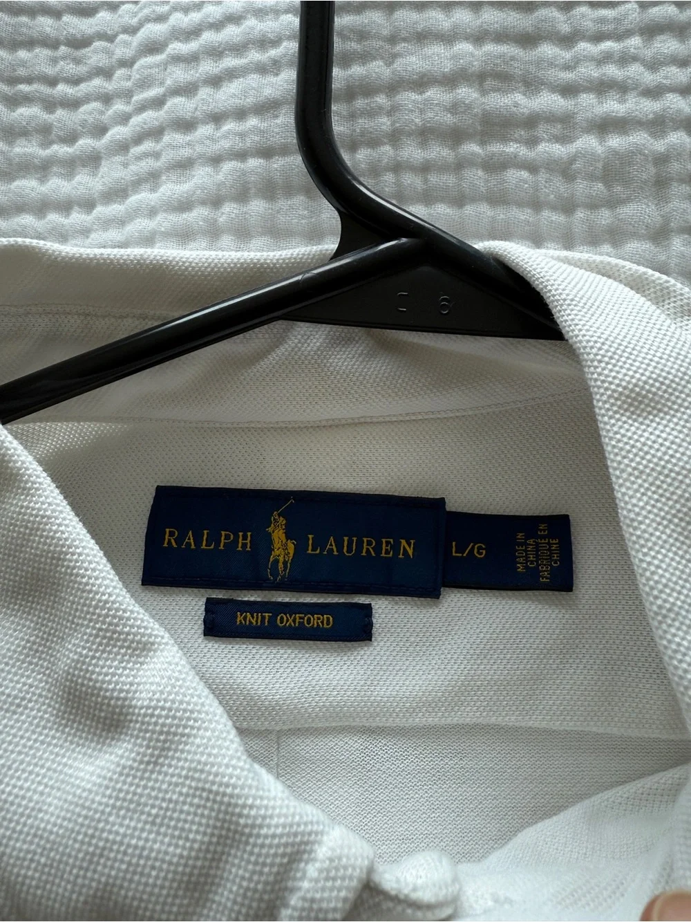 Ralph Lauren White Short-Sleeve Polo with Embroidered Pony